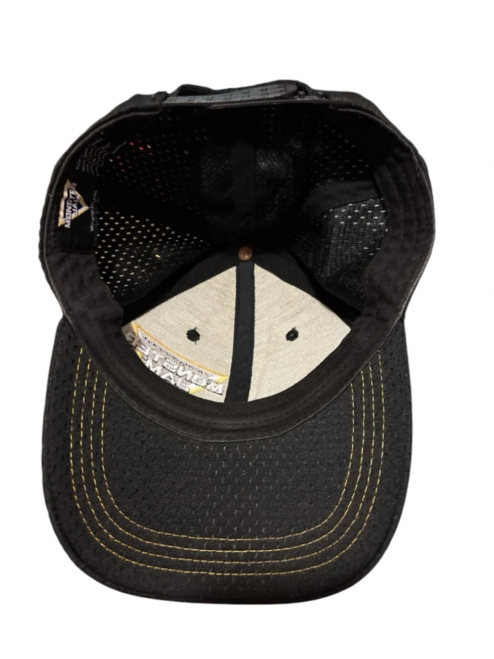 Monster Jam Black & Yellow Embroidered SnapBack hat cap